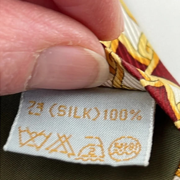 Vintage Aquascutum of London 100% Silk Cravat Tie - Picture 5 of 6